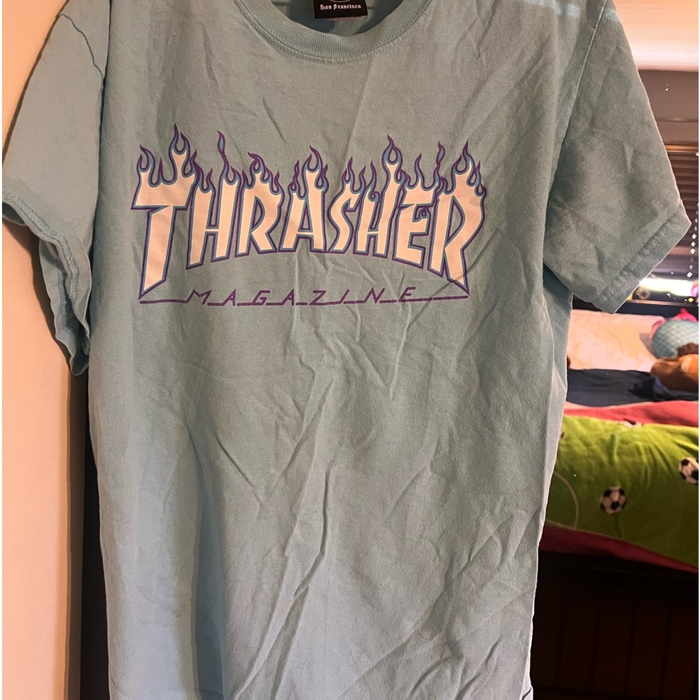 Baby Blue Vintage Thrasher shirt